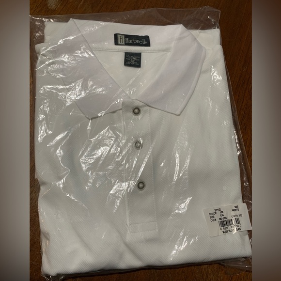 Hartwell Other - Hartwell White Polo Shirt 5X Short Sleeve